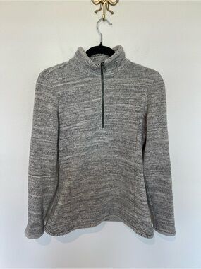 Kuhl Heathered Light Gray Quarter-Zip Pullover